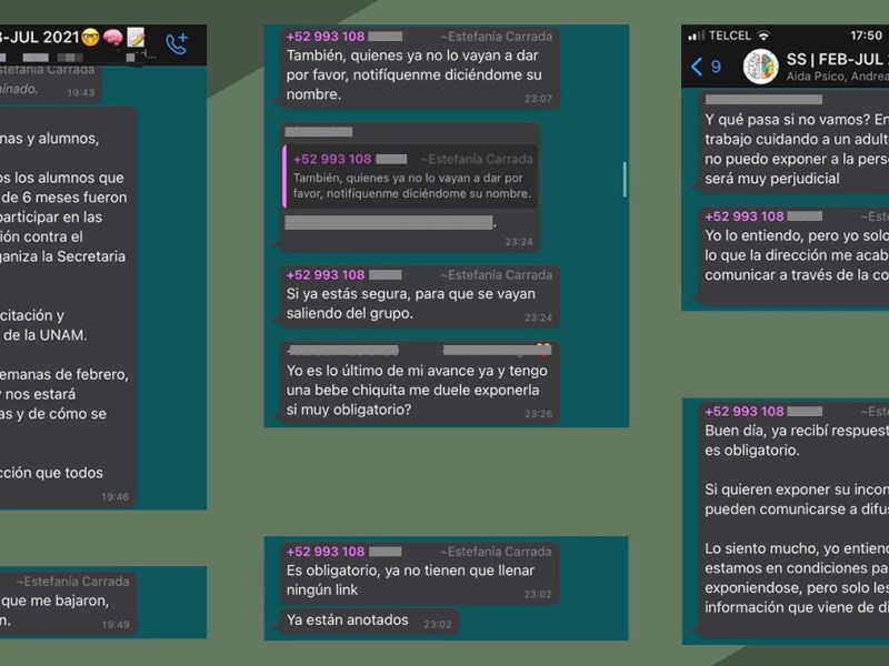 La DACS quería obligar a estudiantes a participar en brigadas de vacunación