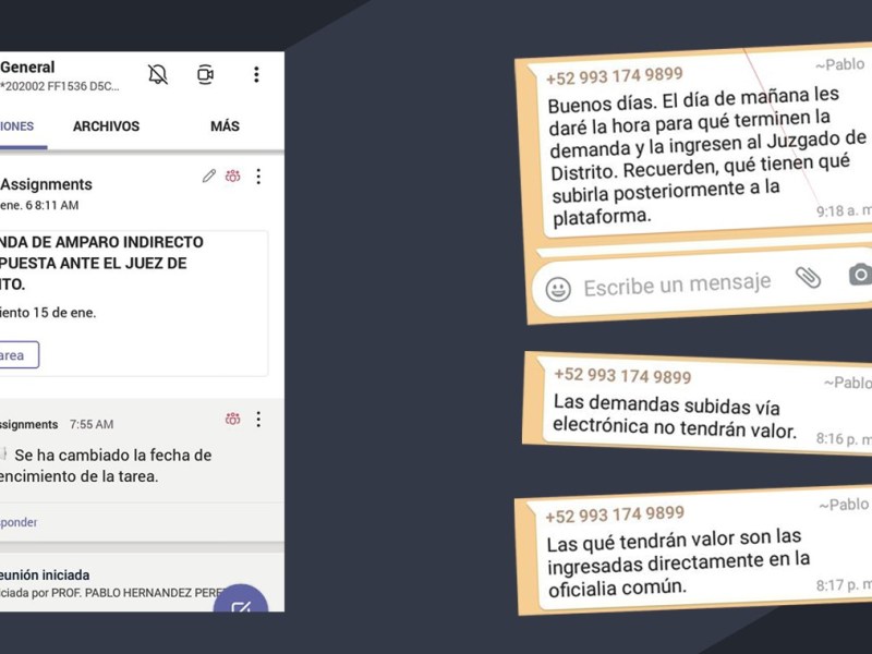 Un profesor de la UJAT exigía a sus alumnos interponer una demanda falsa